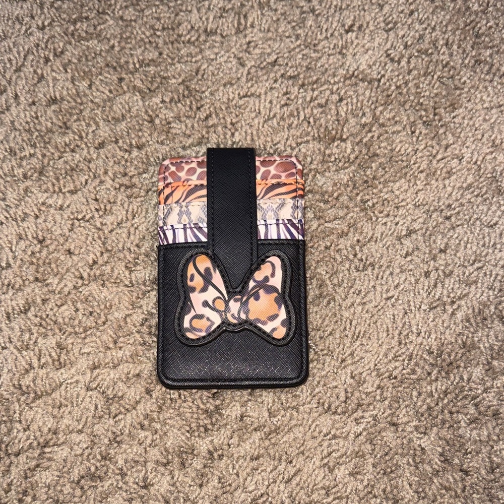 Stylish Black and Animal Print Wallet